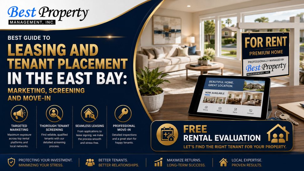 Best Guide to Leasing and Tenant Placement in the East Bay: Marketing, Screening and Move-In