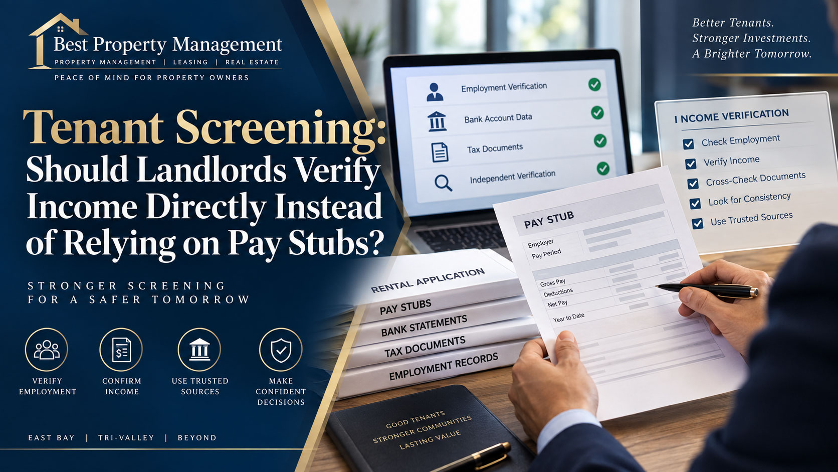 Tenant Screening: Should Landlords Verify Income Directly Instead of Relying on Pay Stubs?