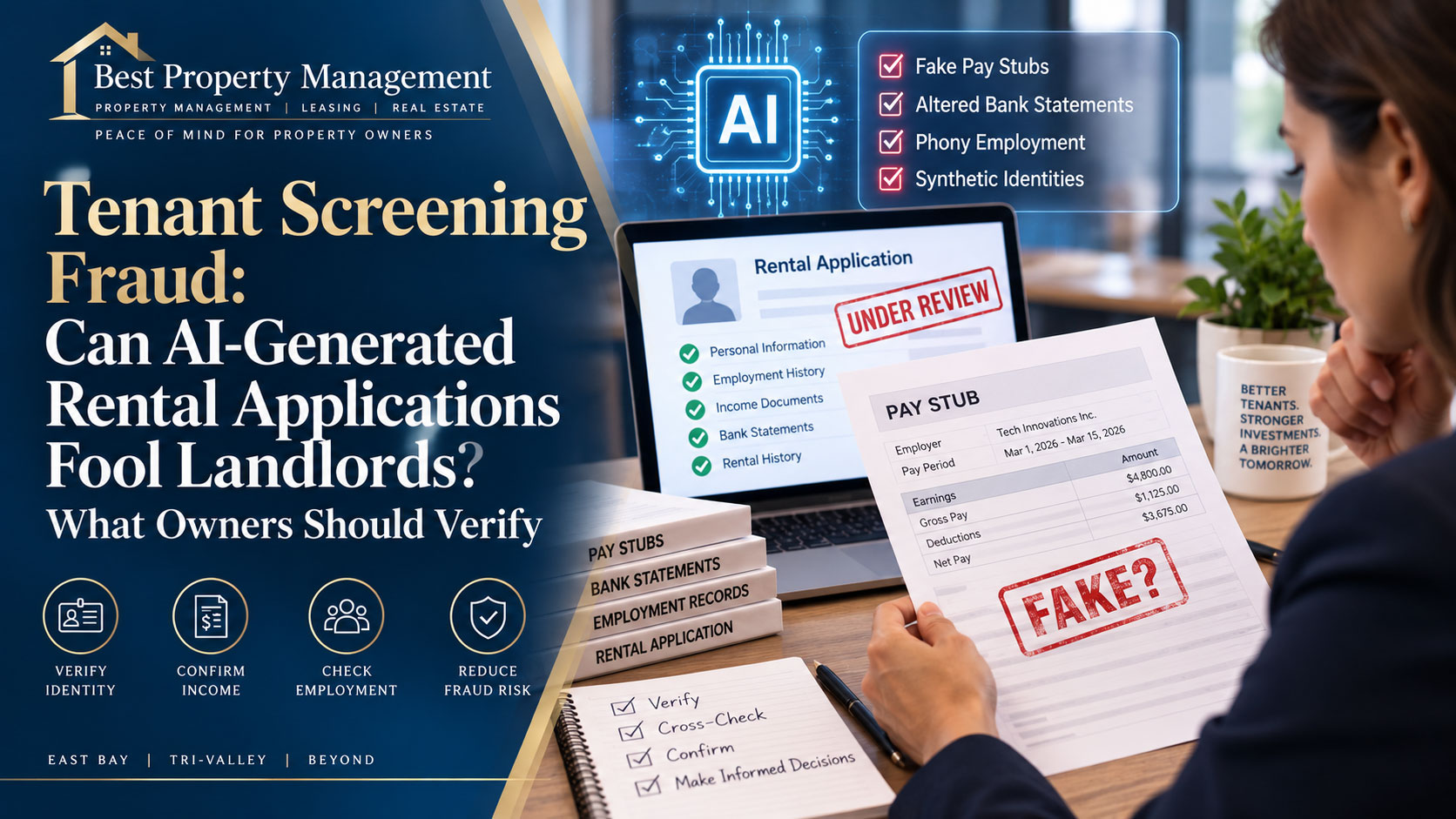 Tenant Screening Fraud: Can AI-Generated Rental Applications Fool Landlords? What Owners Should Verify