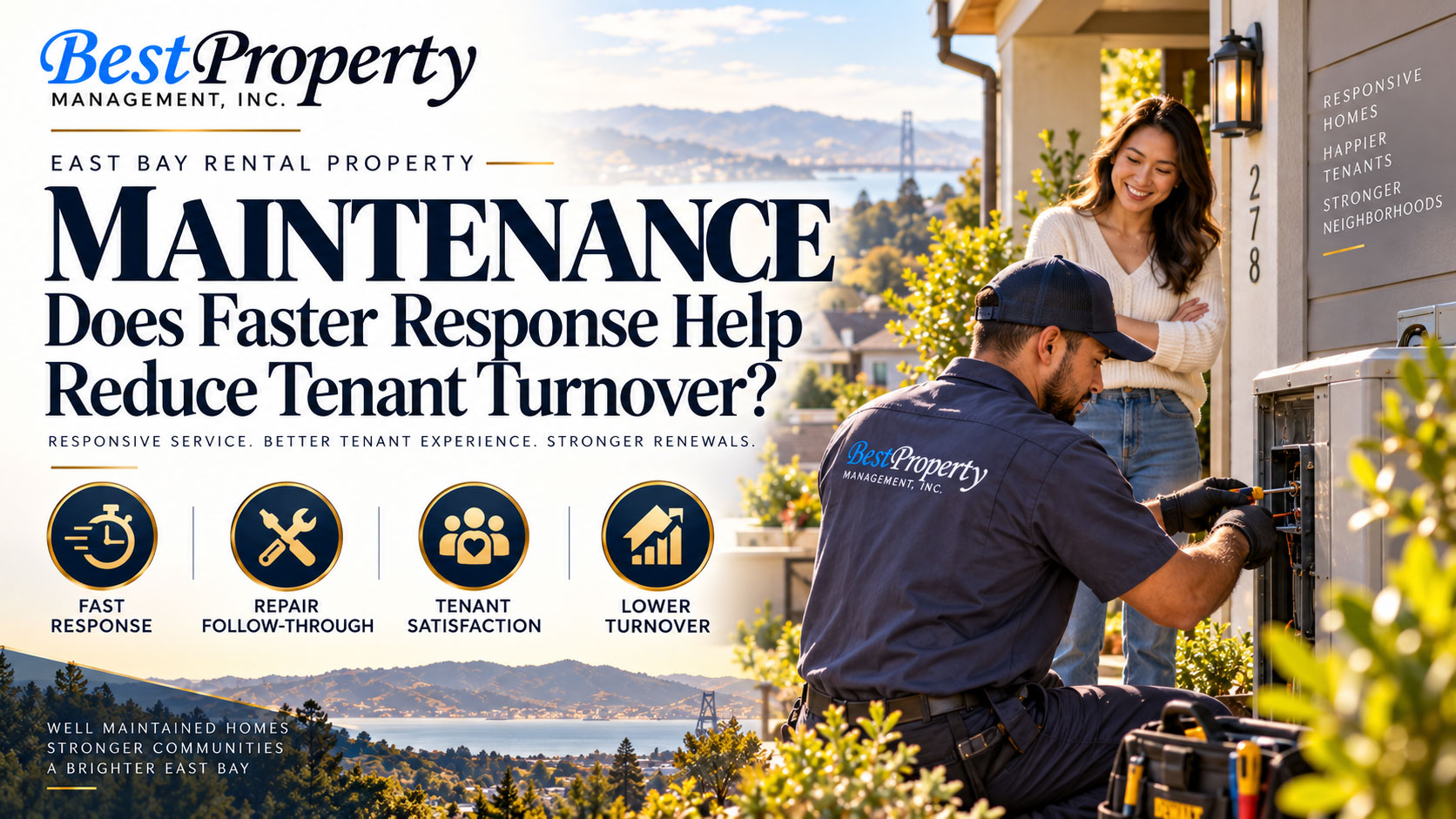East Bay Rental Property Maintenance: Does Faster Response Help Reduce Tenant Turnover?