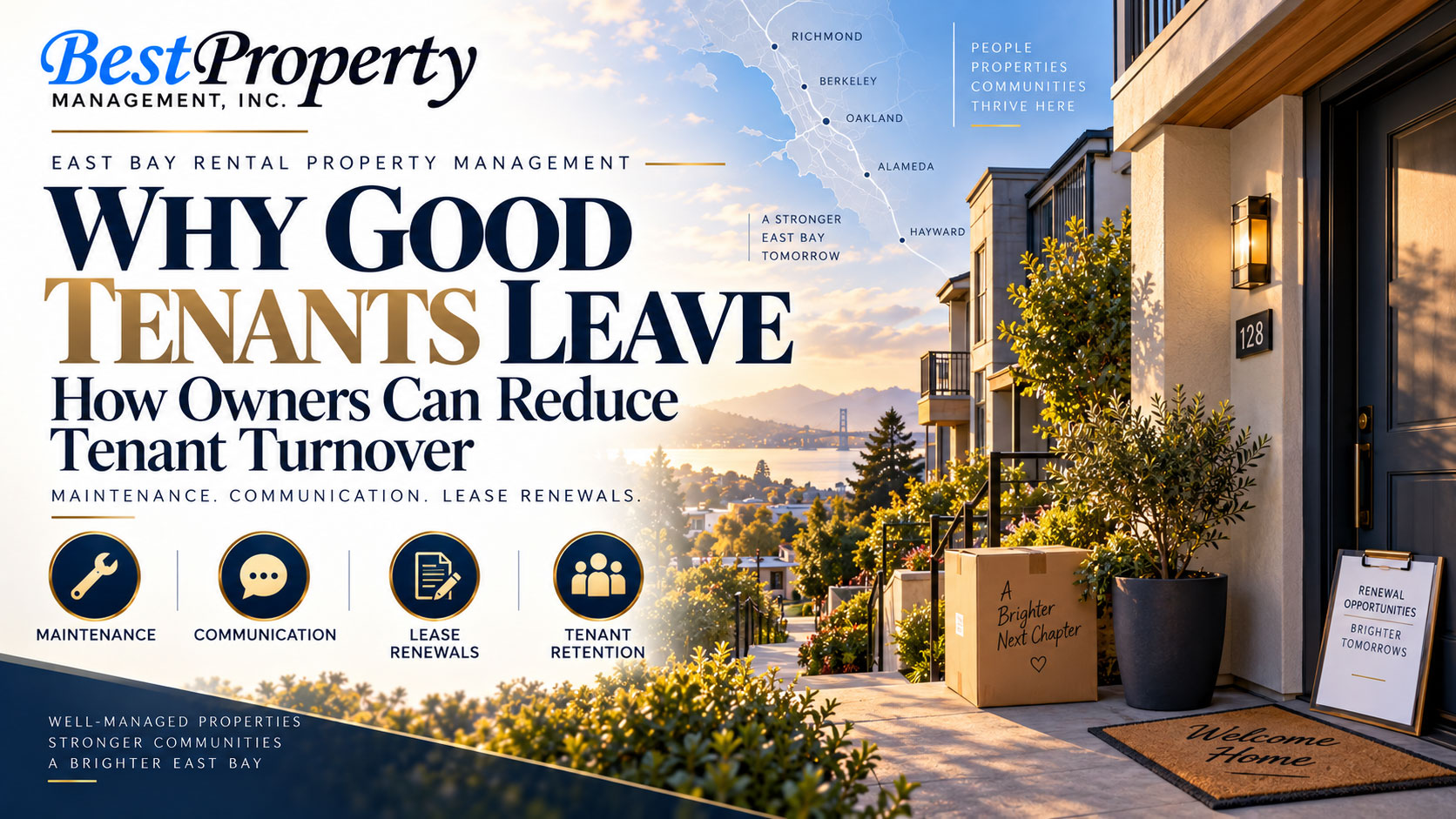 East Bay Rental Property Management: Why Good Tenants Leave and How Owners Can Reduce Tenant Turnover